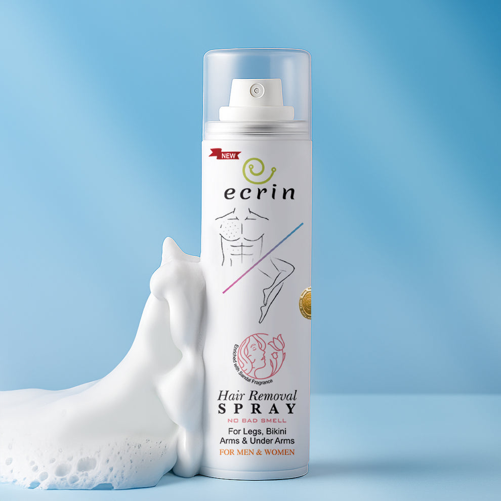 New Ecrin Hair Removal Foaming Spray 200ml | Fast Hair Removal for Men & Women